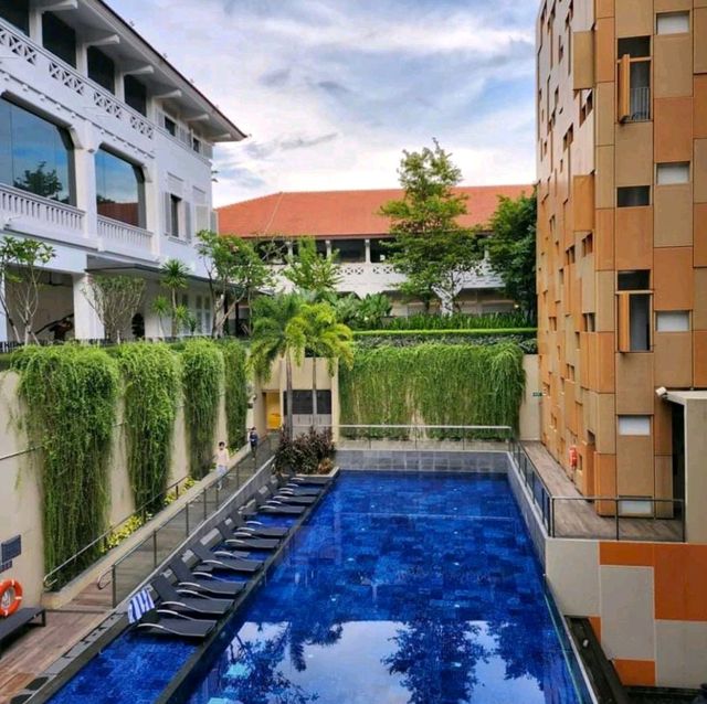 Enjoying swim