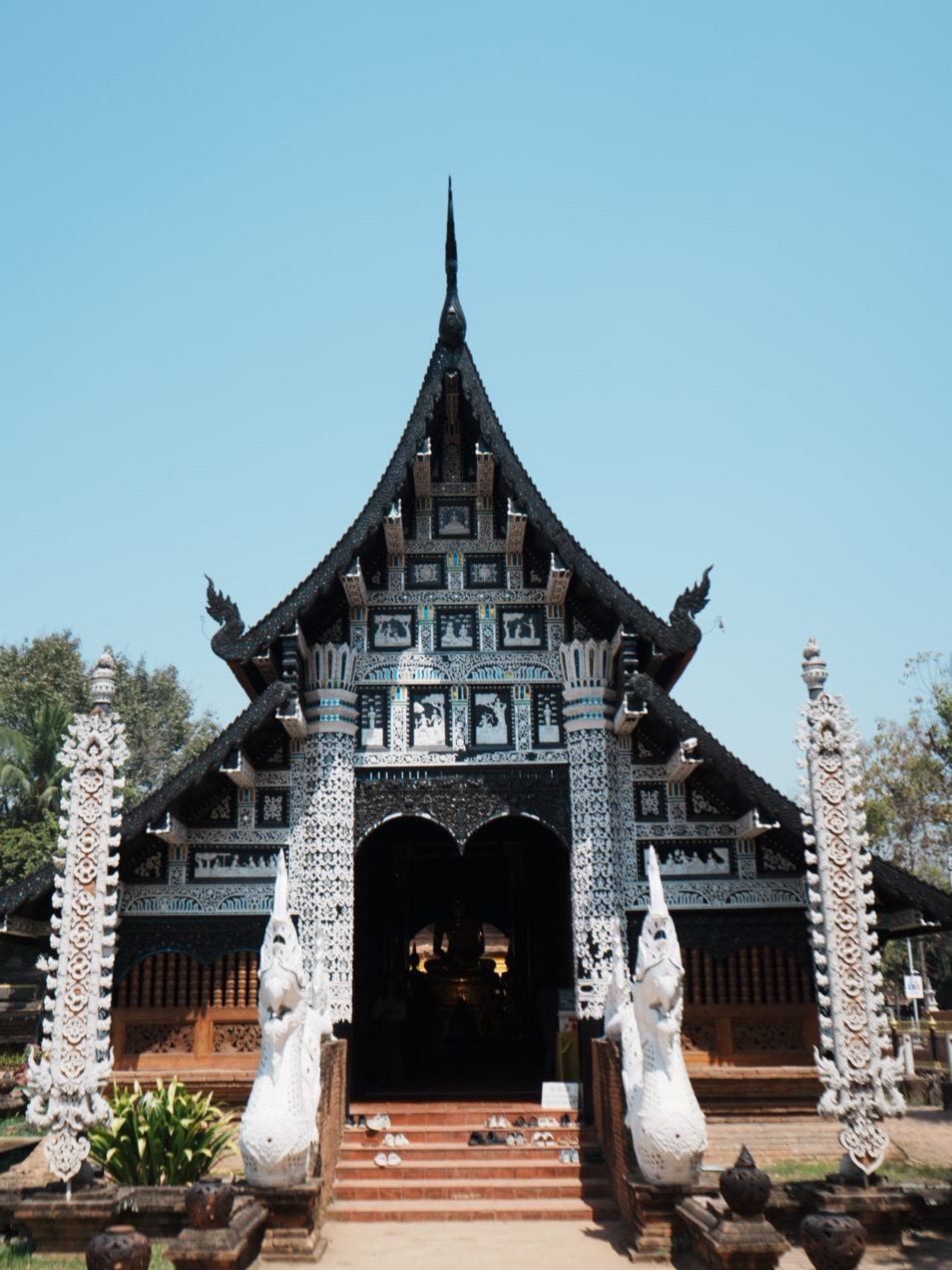 タイ　チェンマイ　ワットロークモーリー　額縁付き　水彩画 　SHO タイ チェンマイ ワットロークモーリー 額縁付き 水彩画 SHO