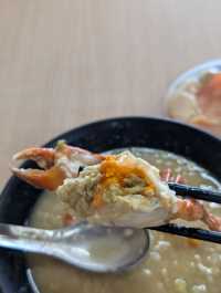 台南安平「阿美深海鮮魚湯」粥裡有蟹🦀！ Holy蟹🦀！