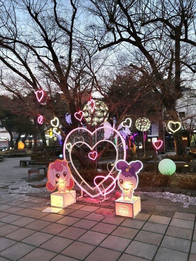 태백의 도심부를 대표하는 황지연못