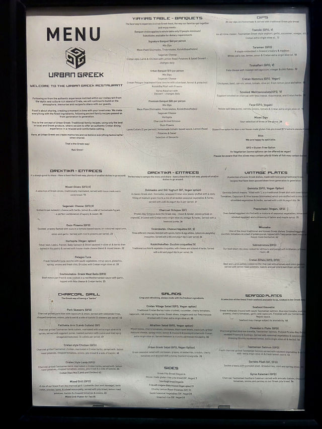 Modern Greek cuisine🇬🇷 in Hobart’s CBD🧑‍🍳