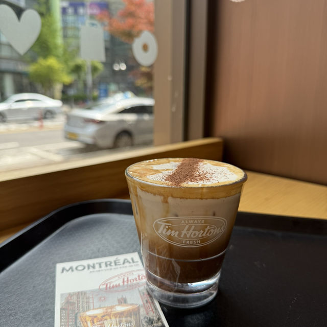 한국에서 흔하지 않은 캐나다 커피 맛집 ☕️팀홀튼 커피☕️