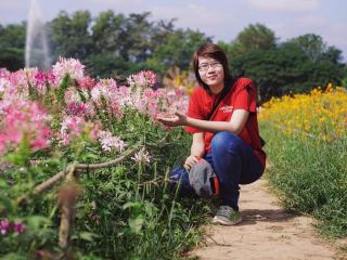 Visit the vibrant flower fields at Jim Thompson Farm.