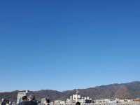 石垣の上からの景色が🙆