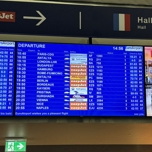 🇨🇭【バーゼル】ユーロエアポート・バーゼル＝ミュールーズ空港