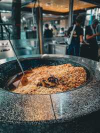 【ウズベキスタン】伝統料理のライブクッキングが見れる場所✨
