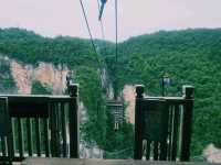 🌄⚡️ Flying Through the Sky: Zipline Adventure in Zhangjiajie Grand Canyon