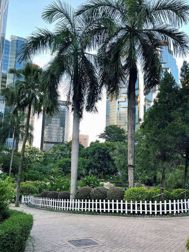 A Serene Escape: Flowers in Hong Kong Park