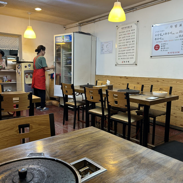 【🇰🇷：南浦洞】タルタルソースを付けたら絶品🐙