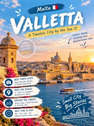 🇲🇹 Valletta: Where Golden Stone, Grand History & The Mediterranean Meet 🏰✨