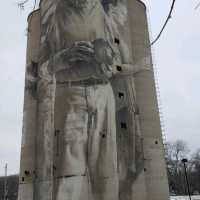 Guido van Helten Silo Mural