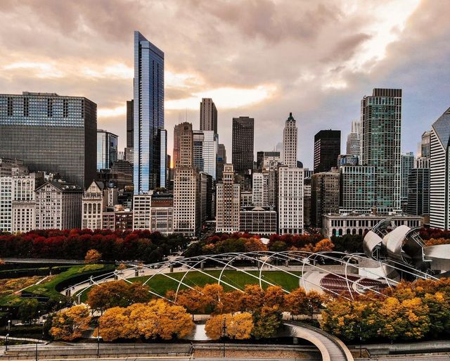 Bidding Farewell to Fall in Chicago's Millennium Park 😢🍁🌿🍂