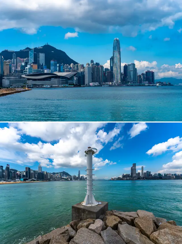 홍콩은 빅토리아 항구와 중환 도시 풍경을 촬영하기에 적합한 위치입니다