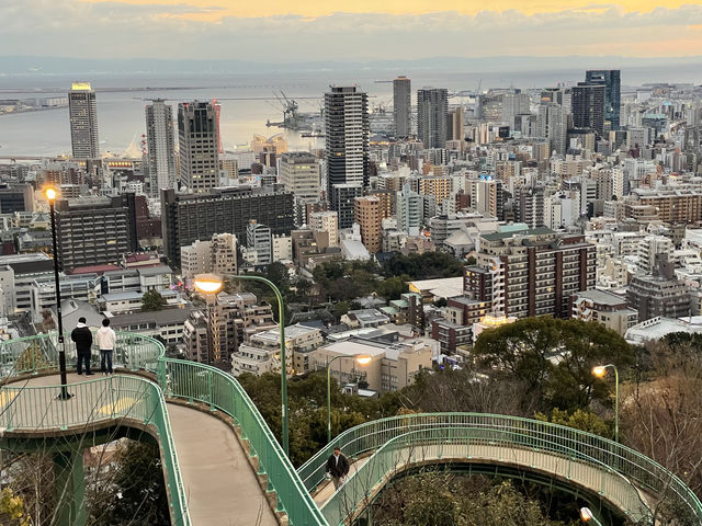 神戶 Venus Bridge|諏訪山公園日落