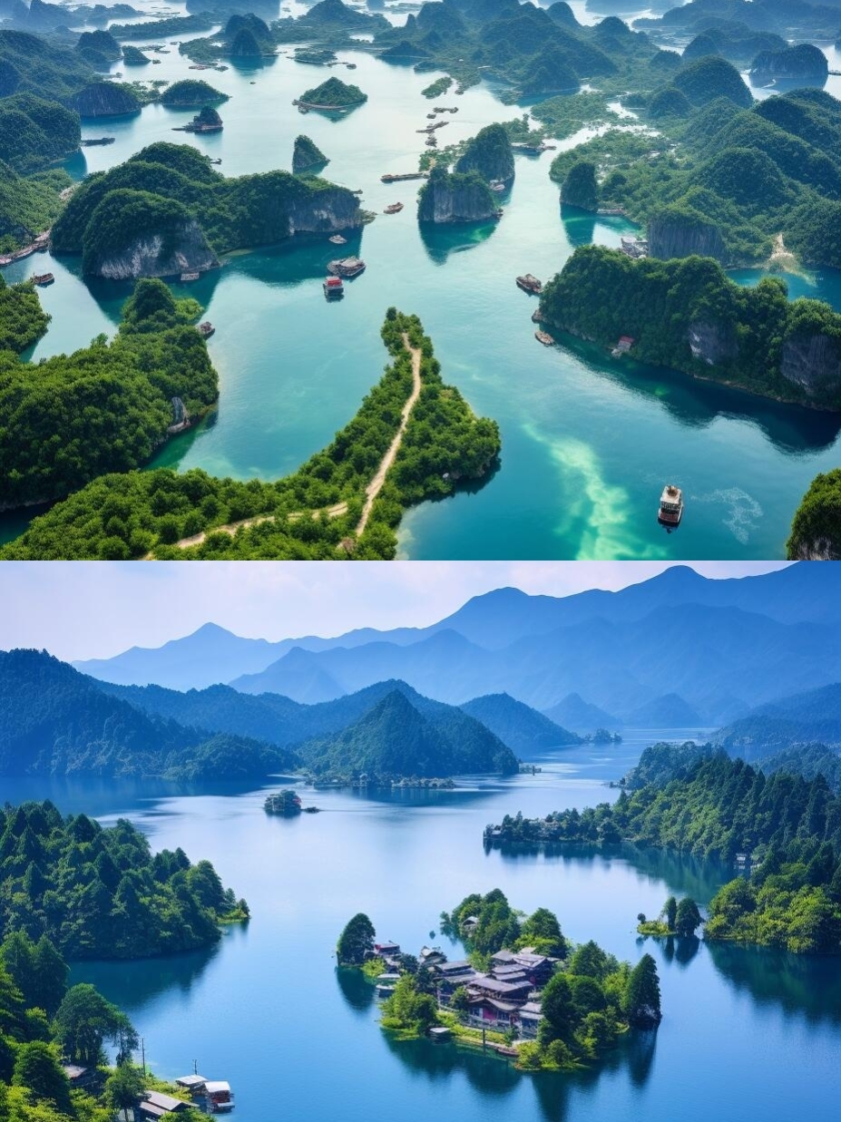 Stay in a room with a lake view, open the window and see the morning mist over Qiandao Lake.
