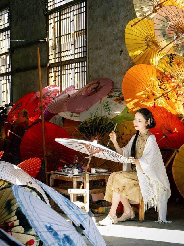 旅途中的非遺，喺婺源整油紙傘嘅一日