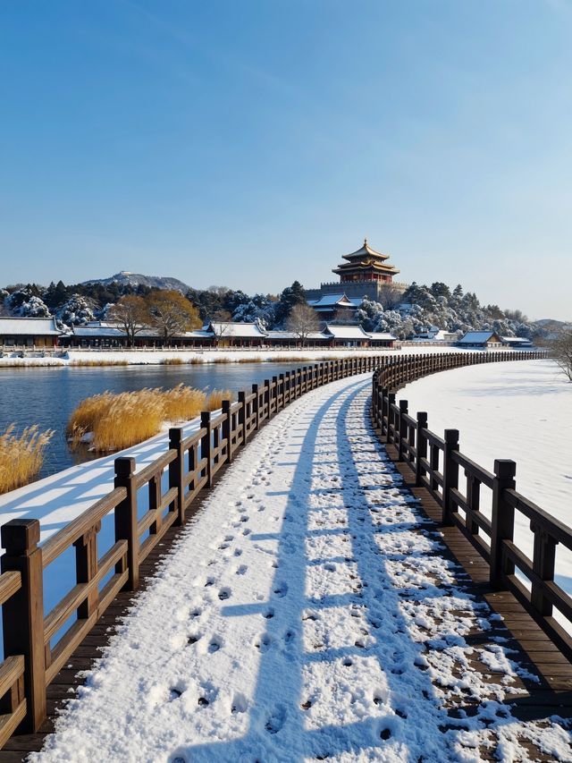 雪後的嵩山美到窒息這才是中原版的冰雪奇緣