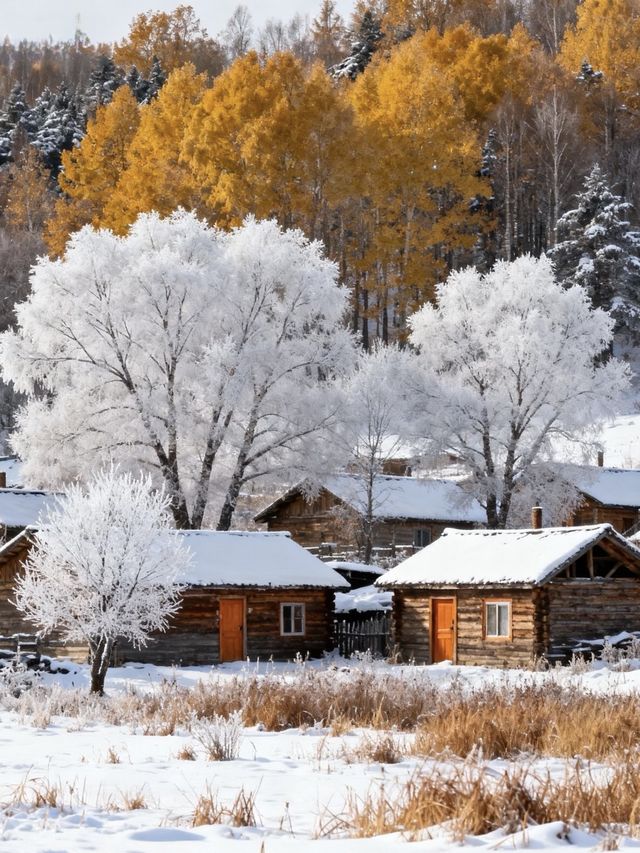 青雲湖雪居凝霧淞，亞布力冬韻醉寒江