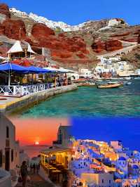 走在伊亞街道，連影子都染上了愛琴海的溫柔