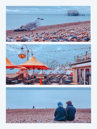 Brighton Beach｜Fun Even on Cloudy Days