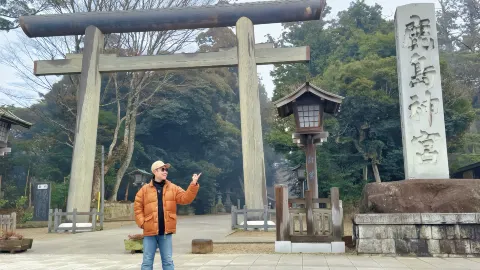 해외여행 - 일본 가시마의 가시마 신궁(오테아라이 연못) — traveler post in 가시마 시