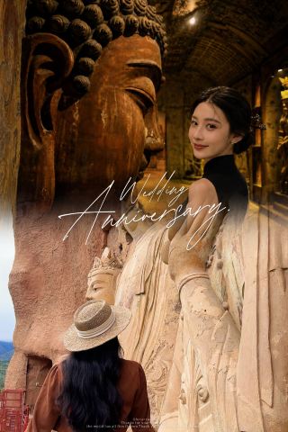 Maijishan Grottoes light hike | cliffside Buddhist kingdom