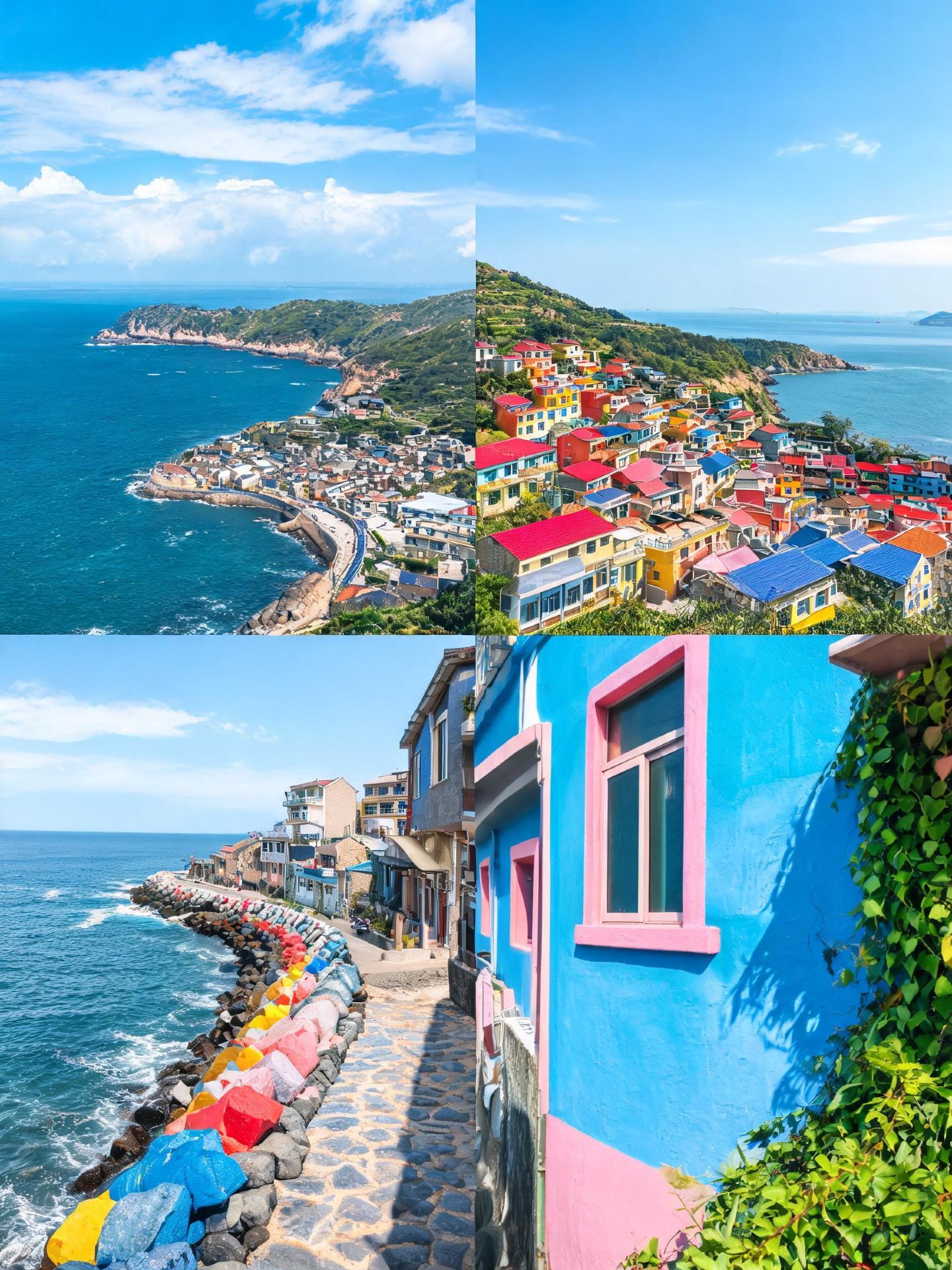 First time visiting Wenzhou Dongtou colorful fishing village? Non-local travelers beware ⚠️  
Planning to visit Wenzhou Dongtou colorful fishing village but still confused after reading many guides? I’ve been there 3 times to figure out the best way to enjoy it and put together this practical guide. Avoid booking accommodation blindly or buying tickets on site. Planning ahead will save you a lot of time and effort.  
🕘【Opening hours】: Open all day. Recommended visit duration is 2–3 hours. The best times to visit are before 9 AM or after 4 PM. I personally found these times less crowded, making photos easier without people in the background. Avoid long visits at noon due to strong sunlight.  
💴【Ticket prices】: The core fishing village area is free to enter. The popular village viewing platform charges 10 yuan per person, which most visitors choose. The small marine experience center charges 25 yuan per person, with slight price increases on holidays. Children under 1.2 meters tall and seniors over 70 years old enter free. Students with valid ID get half-price tickets.  
⛺【Activities】:  
· Walk along the coastal colorful trail: The path along the coastline is lined with pastel-colored fishermen’s houses covered in ocean-themed murals. I found the seaside side especially great for photos.  
· View from Banpingshan observation deck: From the deck, you can overlook the entire colorful fishing village and the East China Sea coastline. On sunny days, you’ll see layers of blue-green water. On cloudy days, the village has a dreamy atmosphere.  
· Tide pooling at the fishing harbor: At low tide, you can collect small shells and crabs on the mudflats. Last time, I gathered half a basket of clams. Bring small tools in advance so you don’t come back empty-handed.  
· Eat seafood at the harbor pier: There are many local fishermen’s stalls by the pier selling fresh seafood caught that day. Prices are much cheaper than in the city.  
🚌【Transportation tips】:  
Driving is the most convenient way. It takes about 1 hour from downtown Wenzhou. There is free public parking in the village. On busy weekends after 10 AM, parking spaces get tight, so arriving early is recommended. By public transport, take bus 151 from Wenzhou train station directly to Dongtou bus station, then transfer to Dongtou bus 1 and get off at Dong’ao village stop, which is the fishing village entrance.  
👉【Itinerary】:  
Depart downtown Wenzhou at 8 AM → arrive at colorful fishing village entrance at 9 AM, stroll and take photos along the coastal trail → 10:30 AM climb the observation deck for a full village view → 12 PM have seafood lunch at the harbor pier → 2 PM tide pooling after low tide → 4 PM return trip. Parking and popular guesthouses are very limited during peak season, so book parking and accommodation in advance to avoid delays.  
🧡【Preparation】:  
No special documents needed, just bring your ID card. For outfits, light-colored simple dresses work best for photos with the colorful walls. To capture wide shots without people, come early when the light is soft and not harsh. The sea breeze is strong and UV rays are intense, so bring sunscreen and a light jacket. Wear old non-slip shoes for tide pooling to avoid slipping in the mud.  
