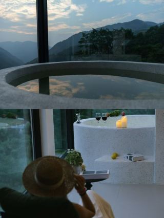 浙北の山野でのゆったりとした生活、プライベート温泉付き民宿で涼しい夏を満喫