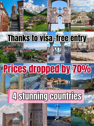Visa-free + prices down 70%! These 4 stunning countries are ready for a spontaneous trip