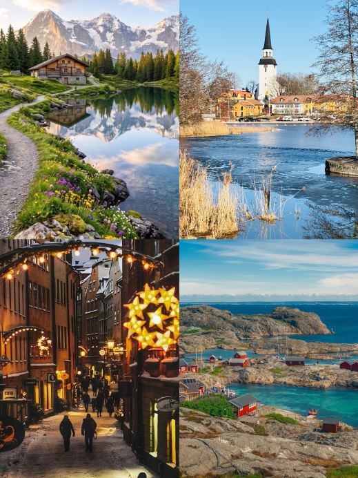 Rich people go to Sweden VS Ordinary people go to Sweden | Under the Northern Lights, everyone is equal. In Sweden, it gets dark as early as 3 PM in winter. Some people are wrapped in cashmere...