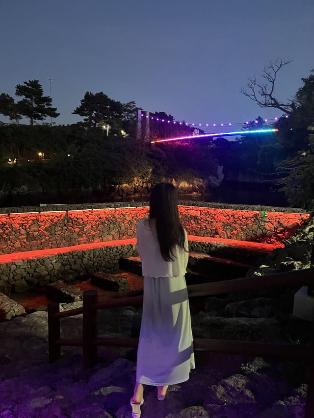 제주도 공항근처 가볼만한곳 용두암 출렁다리