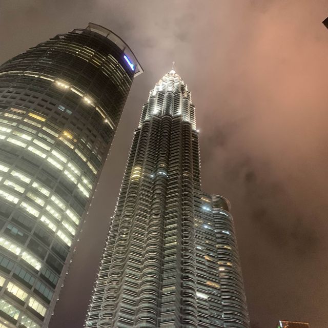 KL Iconic towers at night