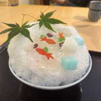 ~京都茶寮~可愛すぎる金魚鉢かき氷🍧