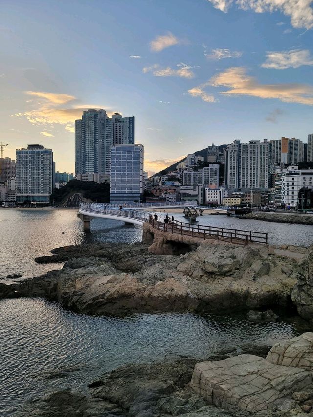노을질무렵 더 예쁜 송도 구름산책로☁️