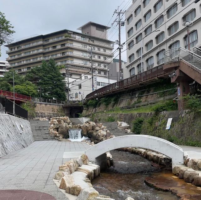 Exploring cultural town in Arima Onsen, Japan