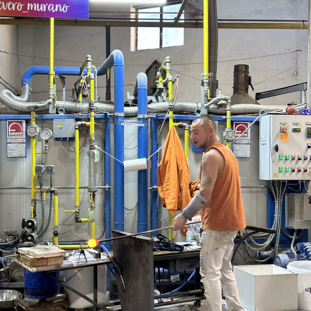 Glass Making and Sunset in Murano, Venice