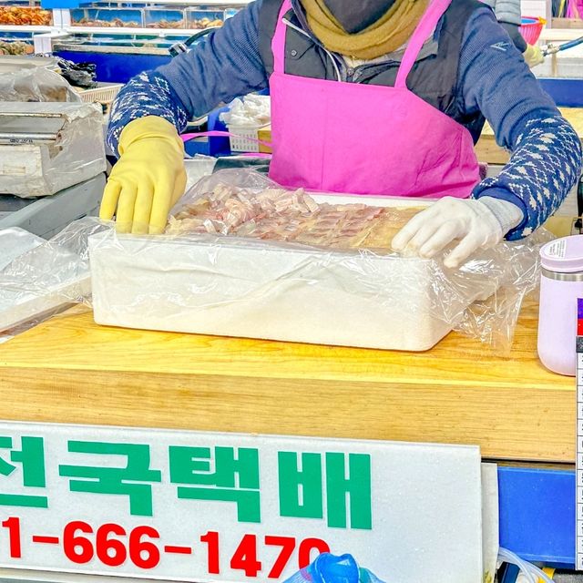 싸고 신선한 해산물은 여수수산시장에서!