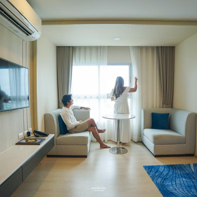 #ที่พักพัทยา เล่นสวนน้ำฟรี 💦