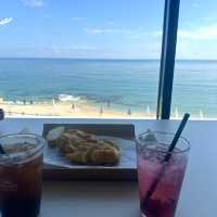 《江陵》 🏝️オーシャンビュー🌊江陵のビーチが一望できるベーカリーカフェ🥐🥐