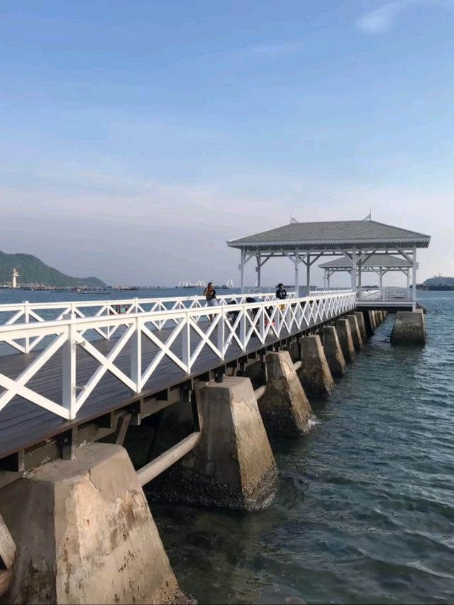 ชมวิวพระอาทิตย์ขึ้น @สะพานอัษฎางค์ เกาะสีชัง