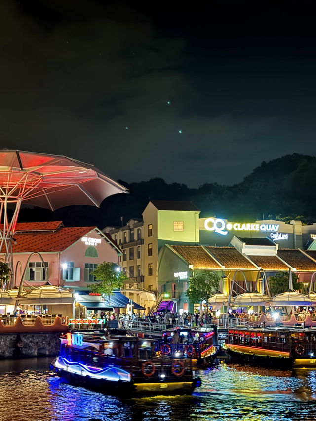 🇸🇬 Capturing the Nighttime Magic at Clarke Quay, Singapore