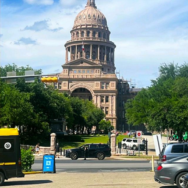 VISITING THE TEXAS STATE CAPITOL.