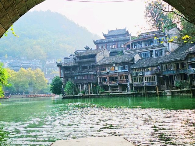 Morning Serenity in Fenghuang Ancient Town: Misty River Magic at Dawn