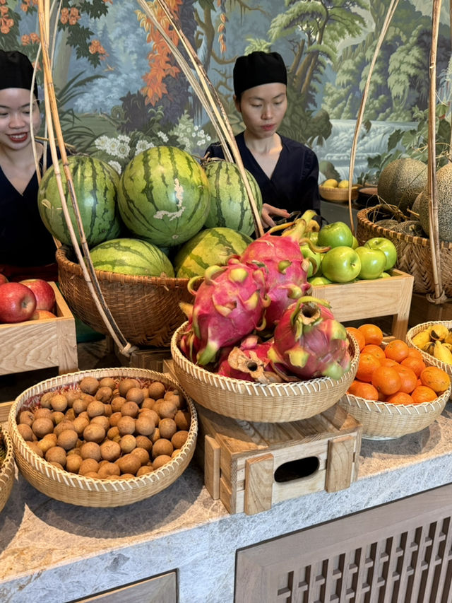 Amazing luxury breakfast buffet🏝️