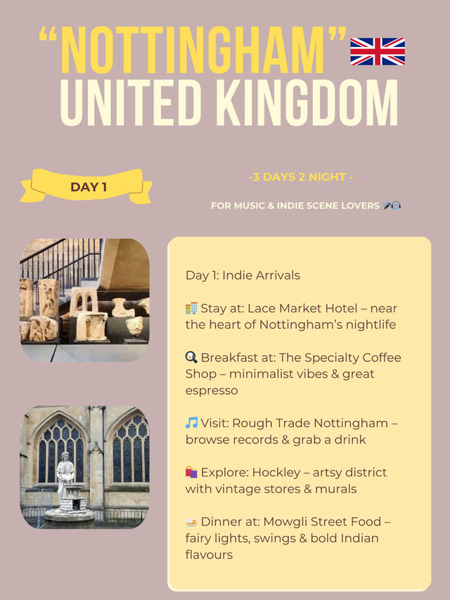 Nottingham itinerary 🤍