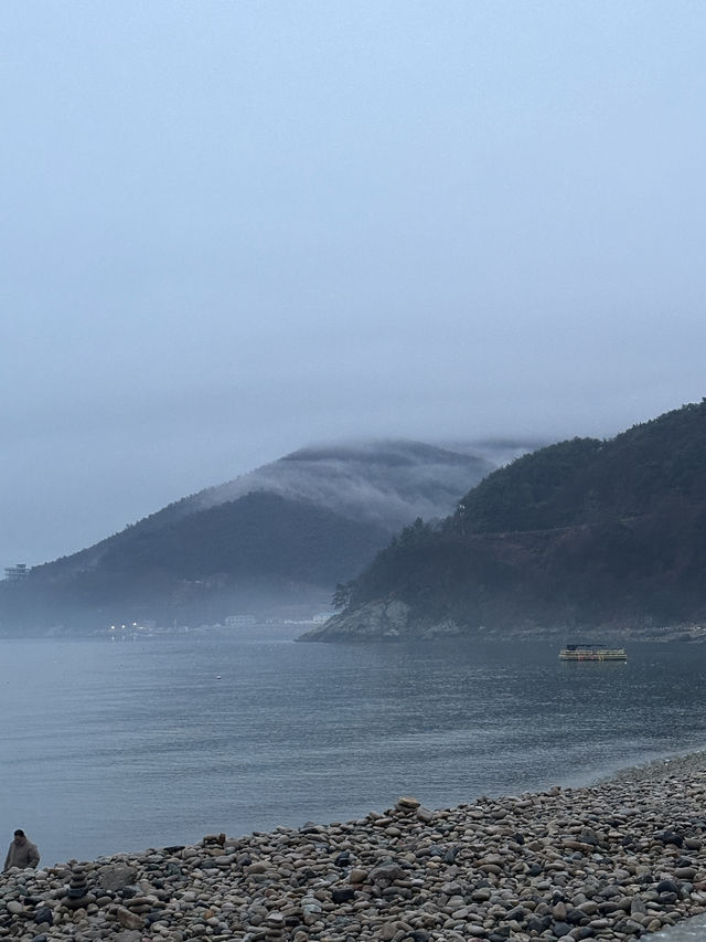 흐린 남해도 멋있을걸요