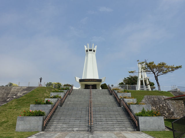 🕊️ Quiet Reflections and Breathtaking Views at Okinawa Peace Hall