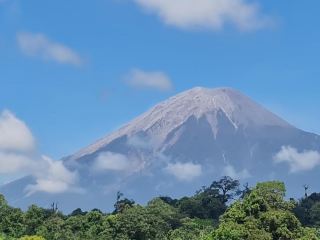 Majestic from Afar: Scenic Views of Mount Java