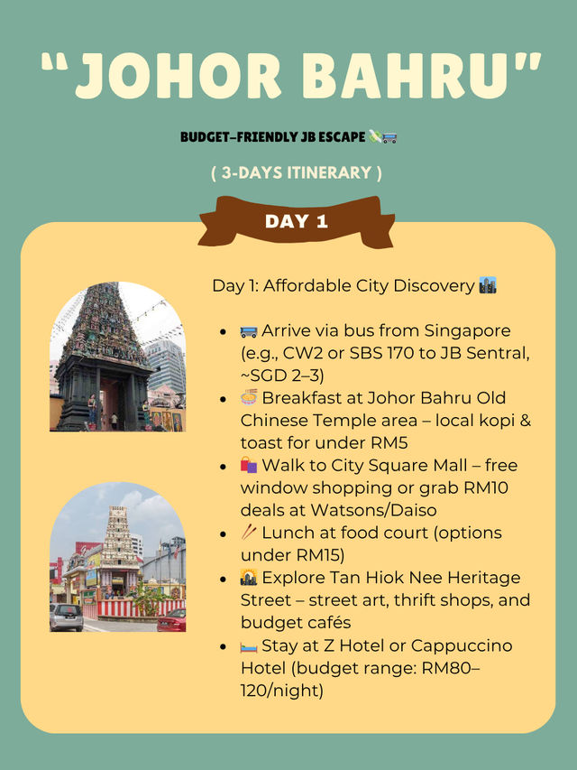 🇲🇾 Johor Bahru Itinerary: Budget-Friendly JB Escape 💸🚌