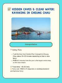 📝 Hidden Caves & Clear Water: Kayaking in Cheung Chau